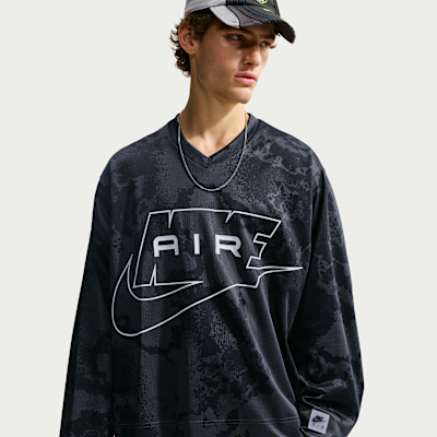 Nike Air Men's Long-Sleeve All-Over-Print Jersey. Nike.com